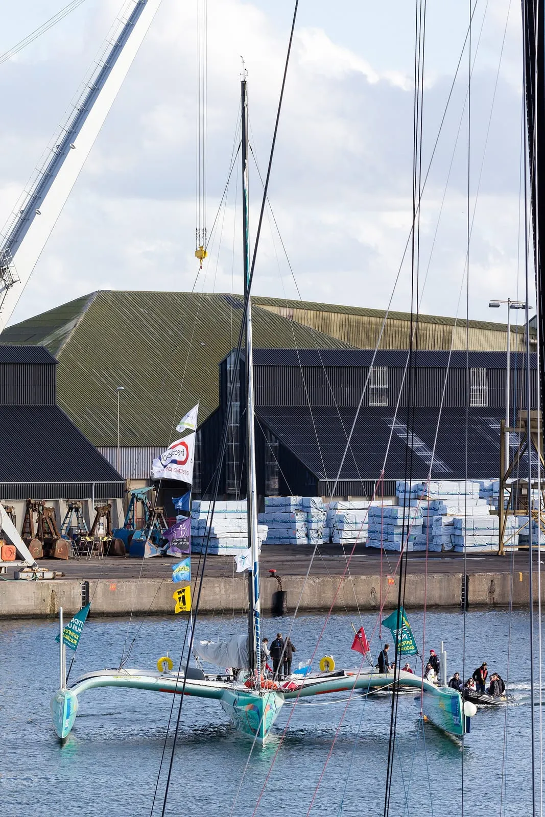 Voilier de la Route du Rhum 2014 au départ