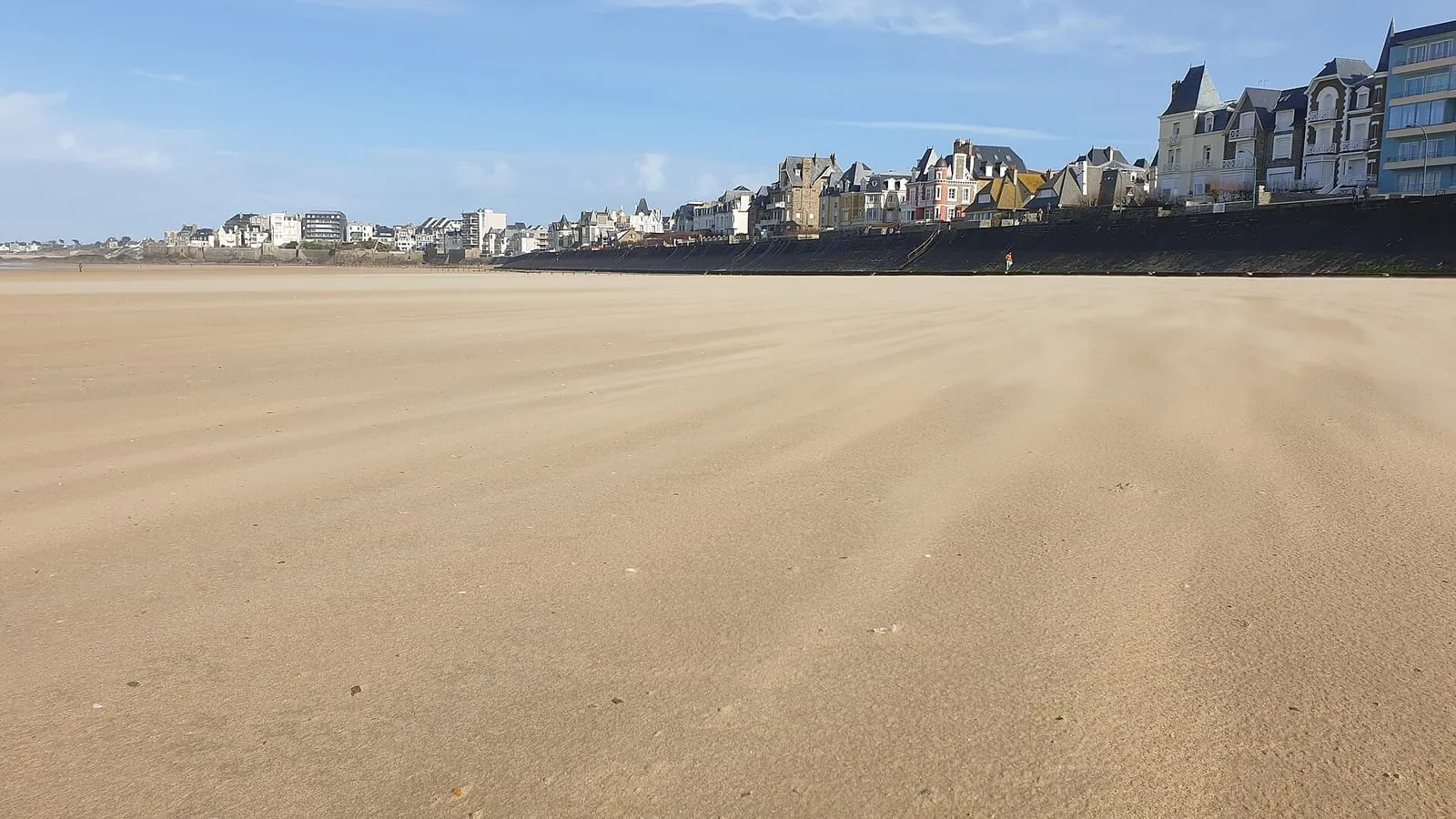 La plage de Rochebonne à Paramé