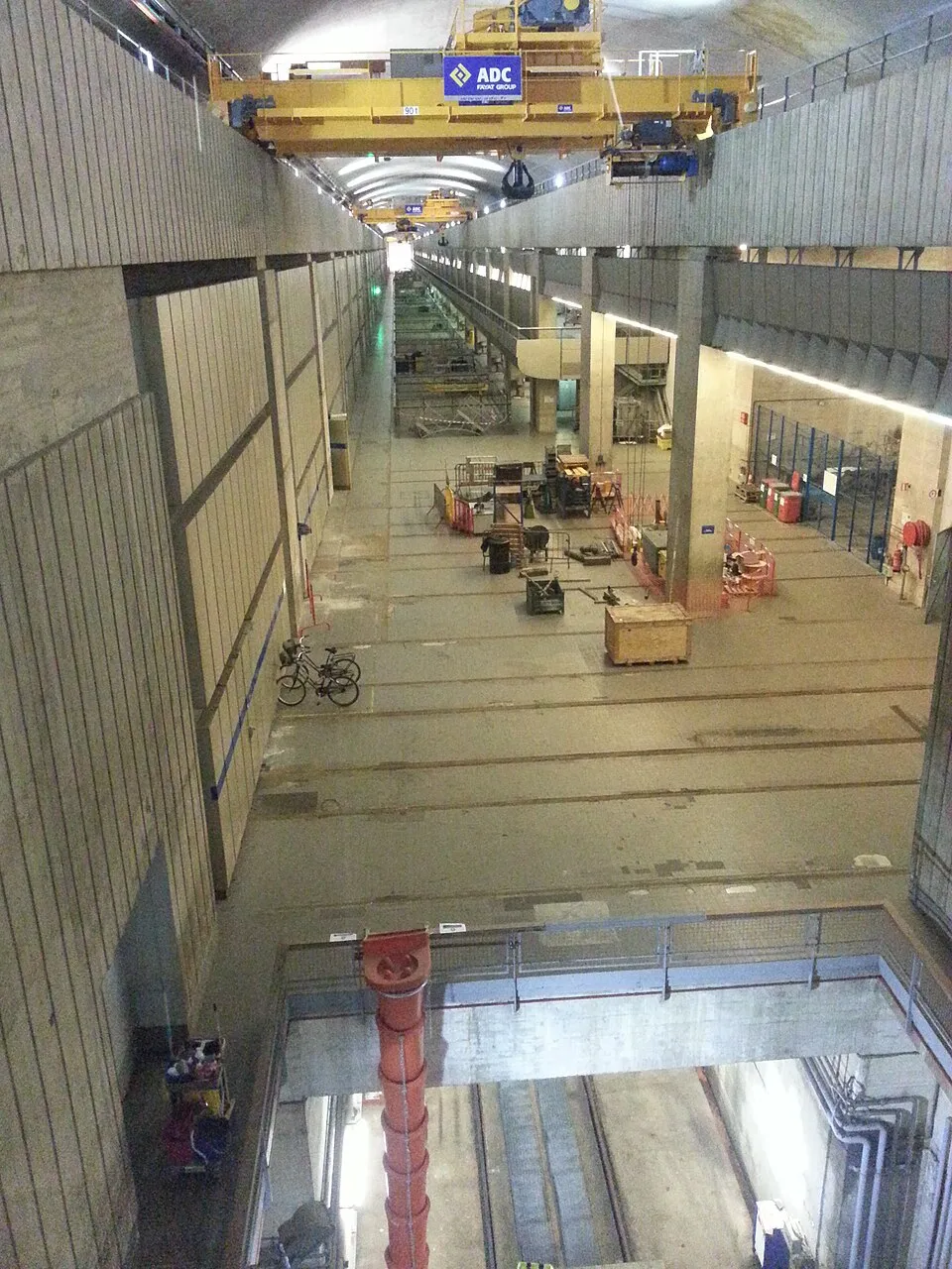 La galerie intérieure de l'usine marémotrice de la Rance